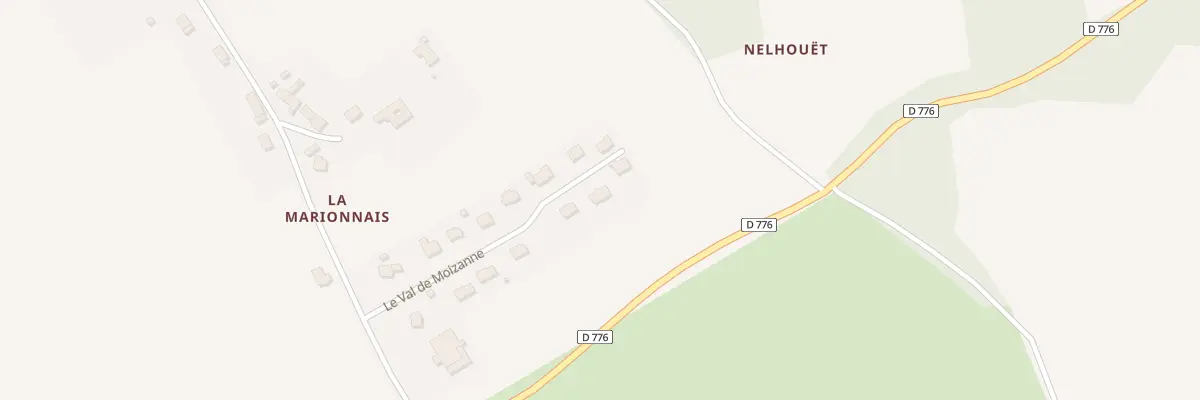 Plan du 14 Val de Moizanne à Missiriac