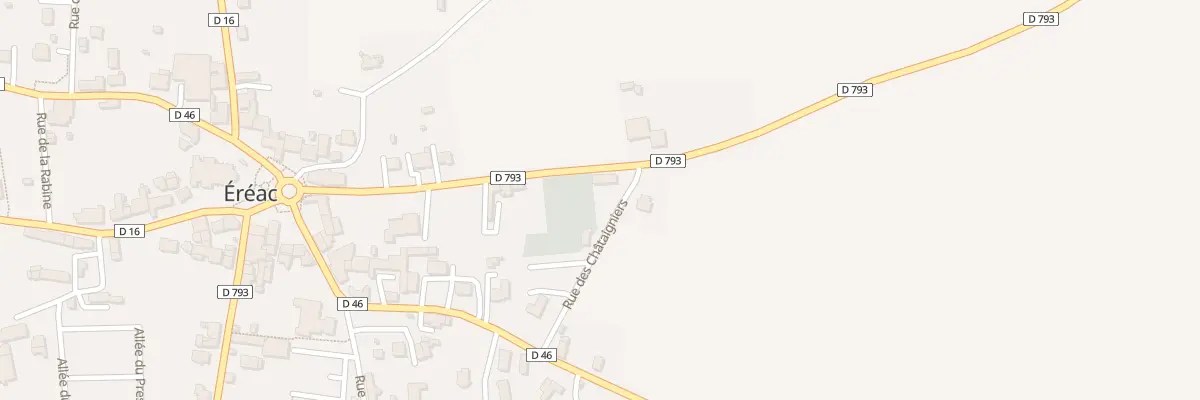 Plan du 16 Rue Bertrand du Guesclin à Éréac