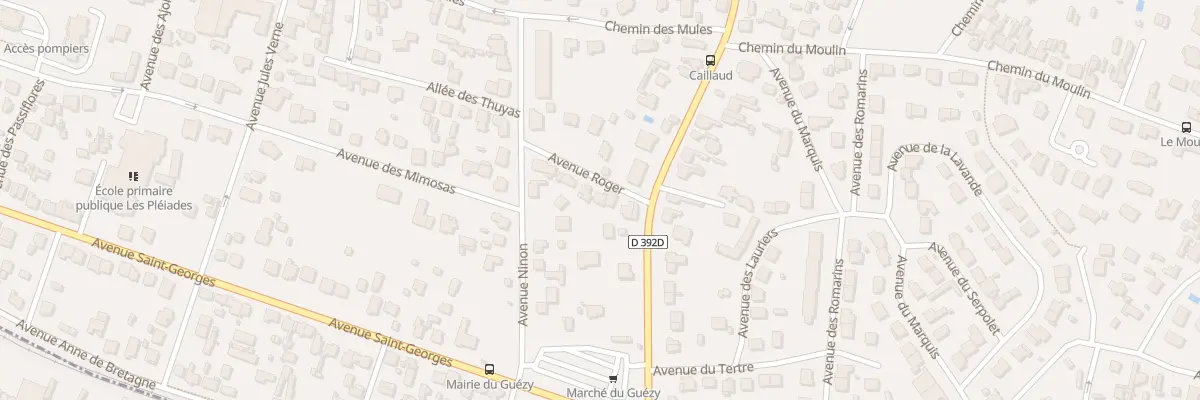 Plan du 8 Av Roger à La Baule-Escoublac