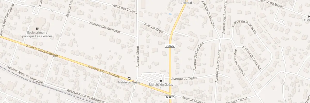 Plan du 21 Bd Auguste Caillaud (Rd392) à La Baule-Escoublac