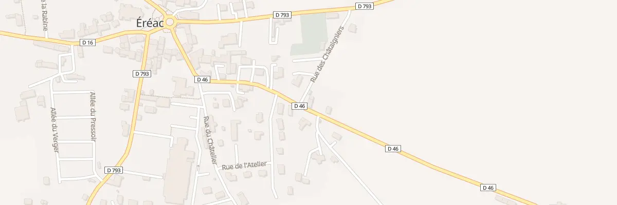 Plan du 7 Rue des Châtaigniers à Éréac