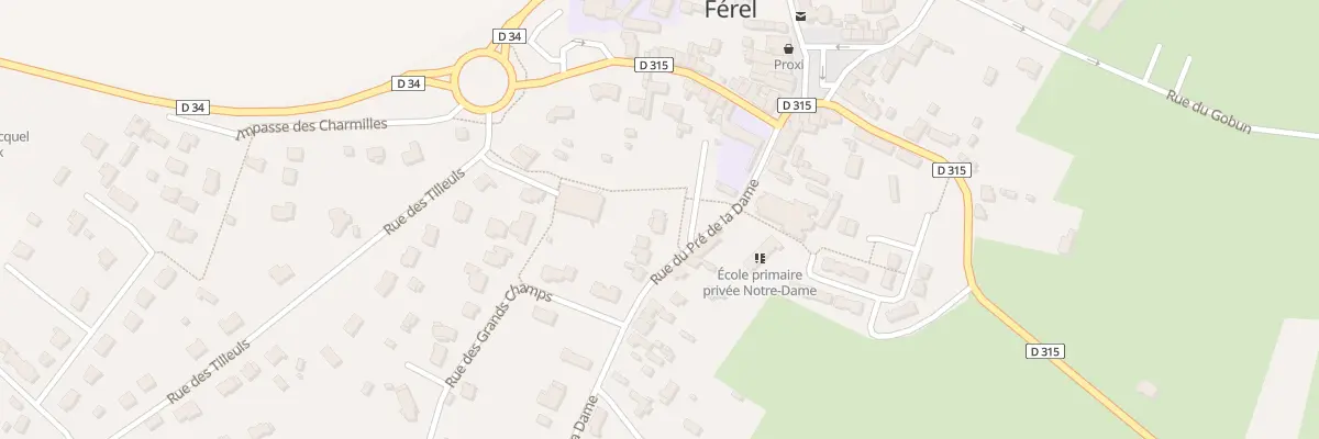 Plan du 6 Rue du Pré de la Dame à Férel