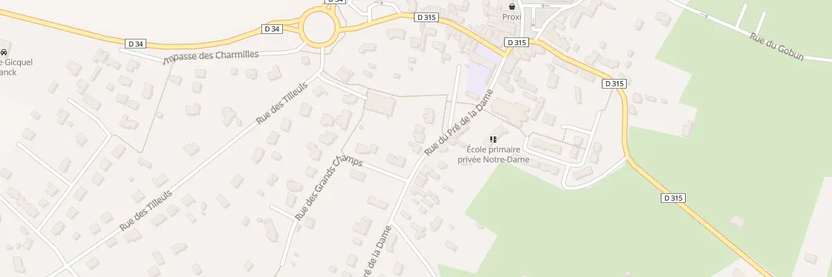 Plan du 8 Rue du Pré de la Dame à Férel