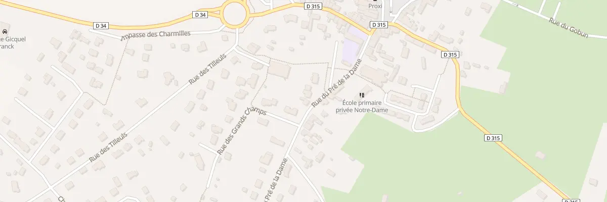 Plan du 10 Rue du Pré de la Dame à Férel