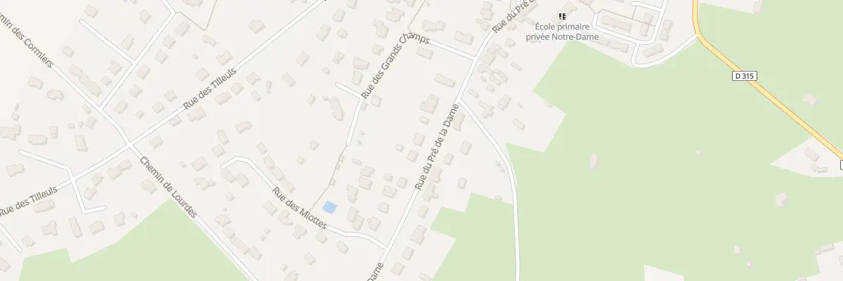 Plan du 22 Rue du Pré de la Dame à Férel