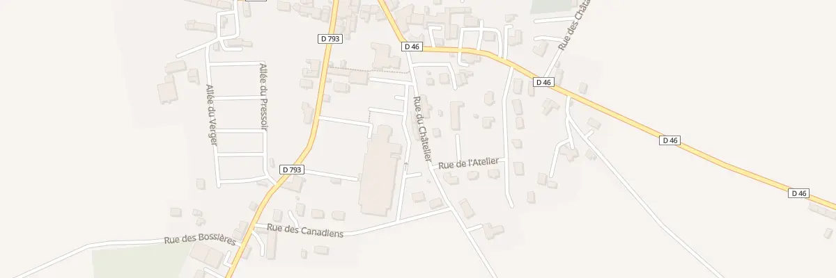 Plan du 6 Rue du Châtelier à Éréac