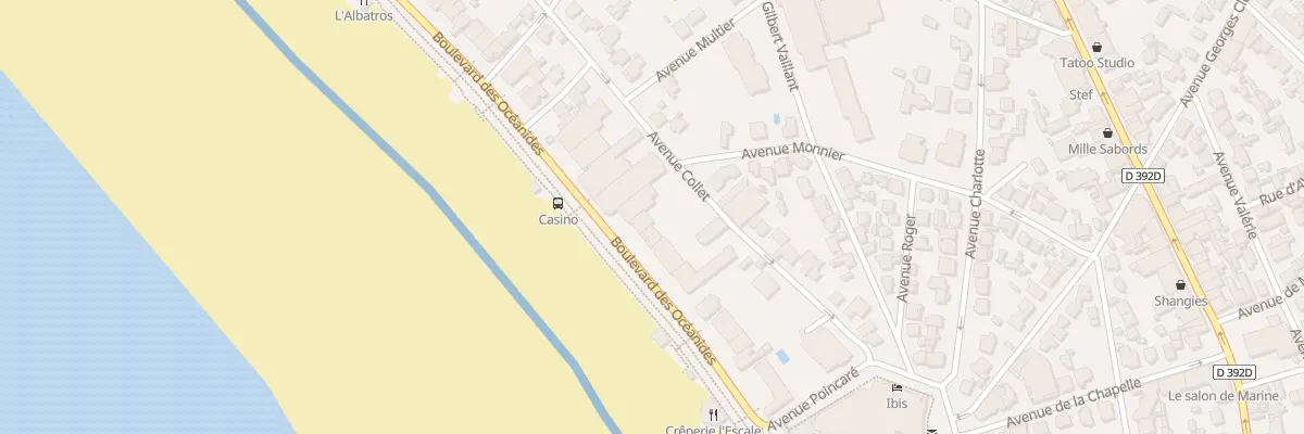 Plan du 88 Bd Oceanides à Pornichet