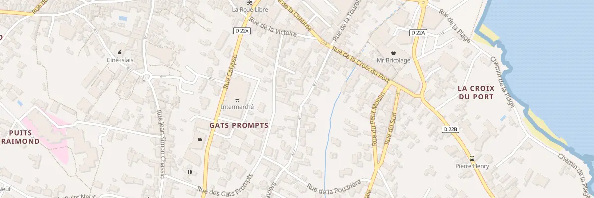 Plan du 14 Rue gate bourse à L’Île-d’Yeu
