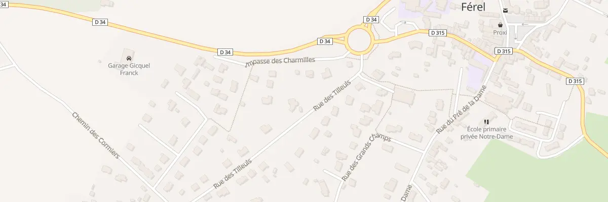 Plan du 4B Rue des Tilleuls à Férel