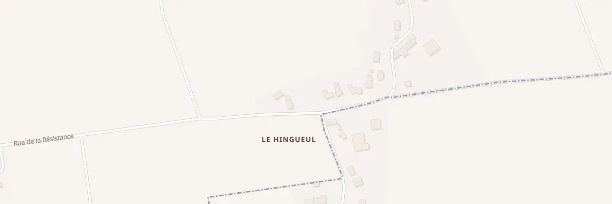 Plan du 1 Le Hingueul à Gourhel