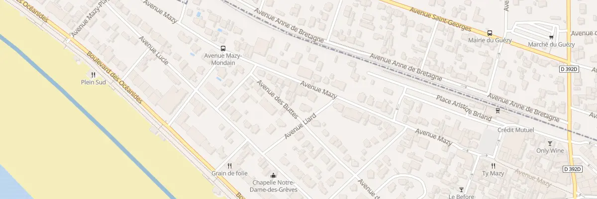 Plan du 76 Av de Mazy à Pornichet