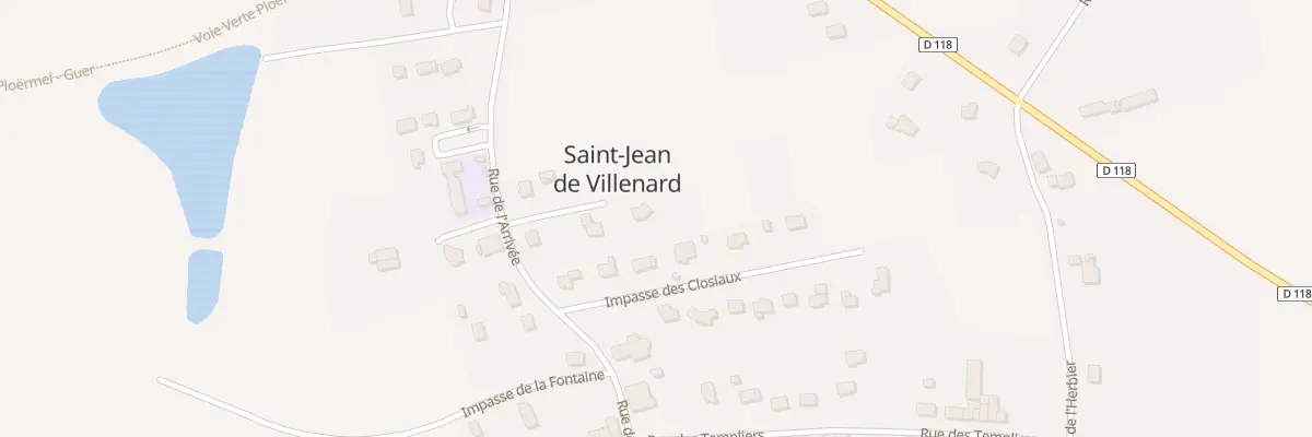 Plan du 14 Rue de l’Arrivée à Ploërmel