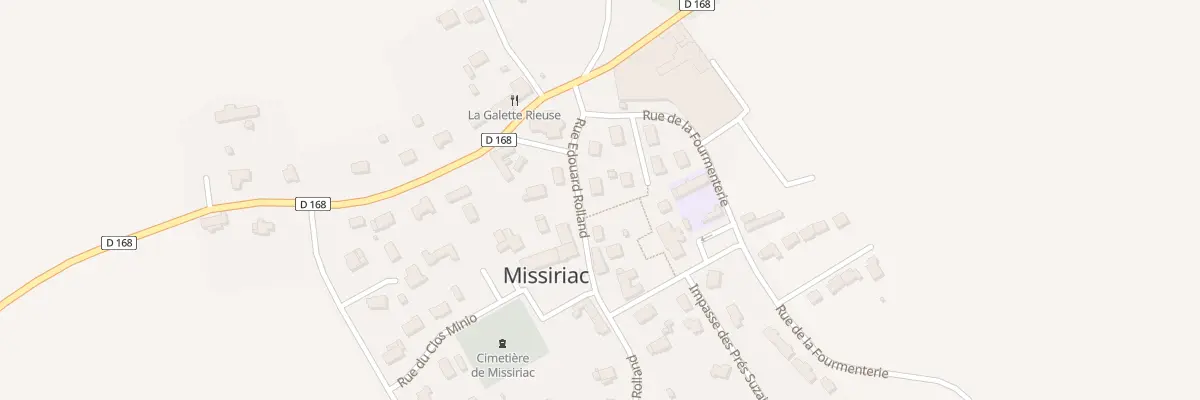 Plan du 1 Rue Edouard Rolland à Missiriac