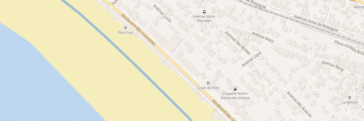 Plan du 158 Bd Oceanides à Pornichet