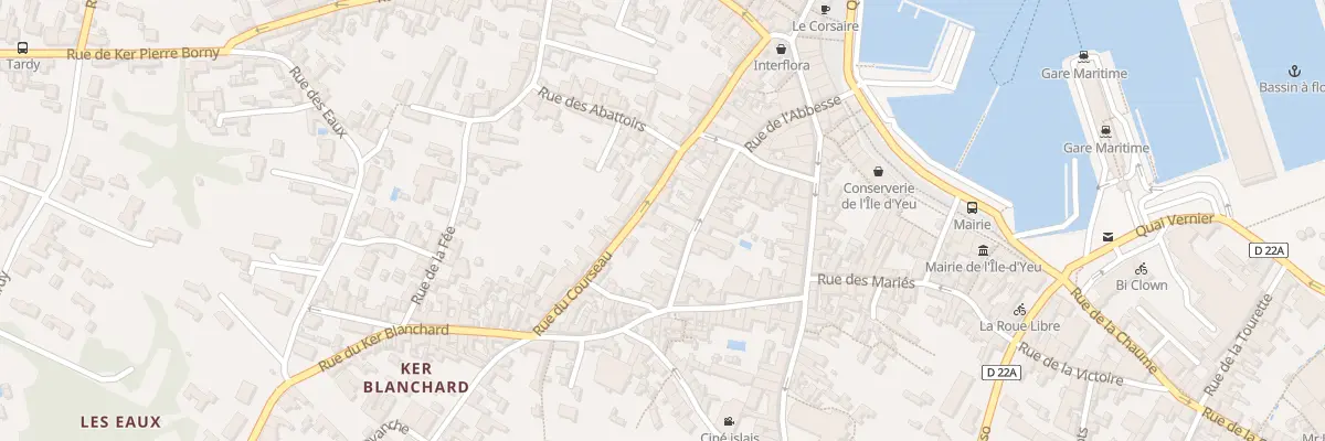 Plan du 27 Rue du courseau à L’Île-d’Yeu