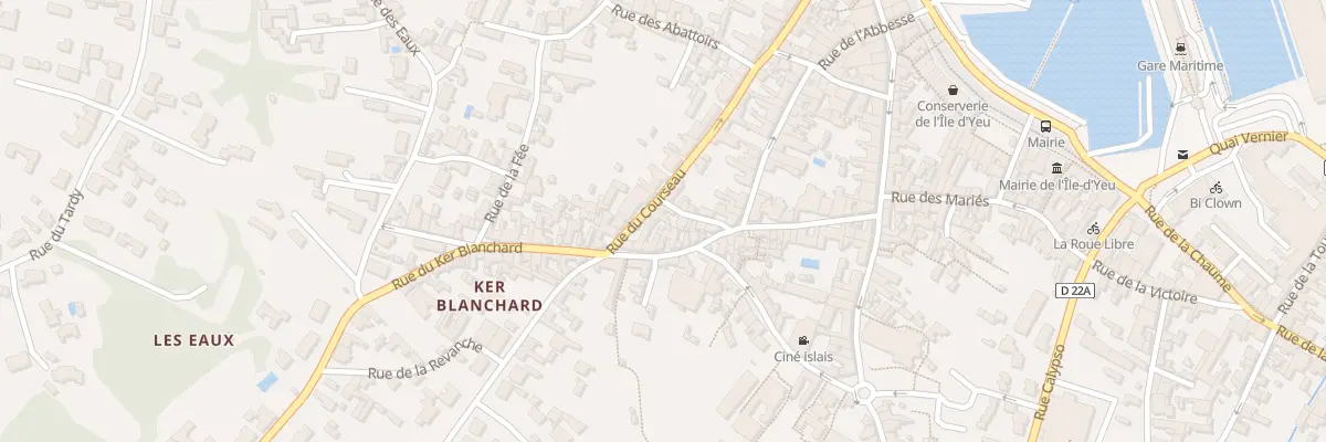 Plan du 39 Rue du courseau à L’Île-d’Yeu