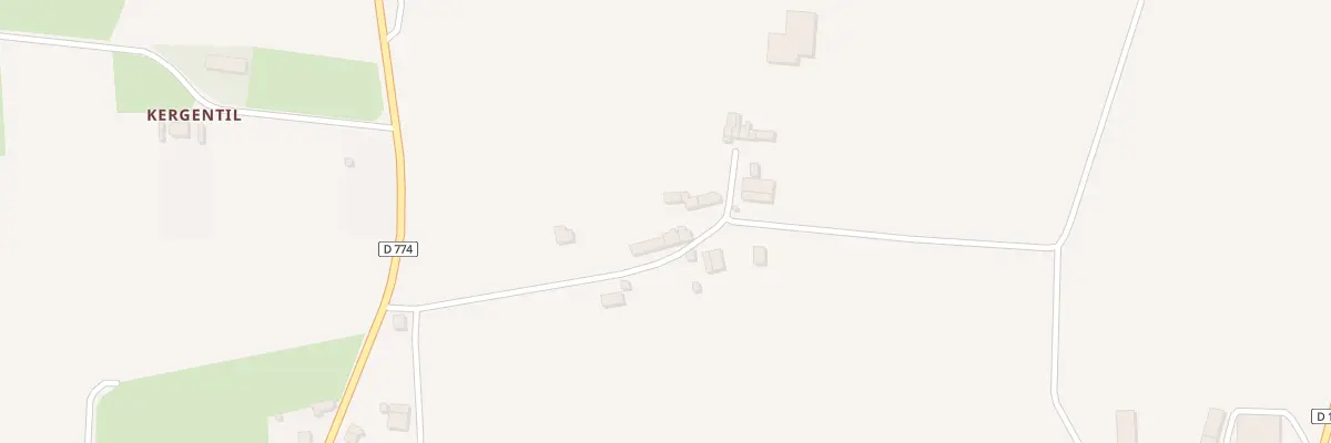 Plan du 5080 Kerviliers à Limerzel