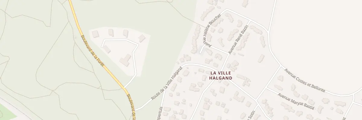 Plan du 1 Rte de la Ville Halgand à La Baule-Escoublac