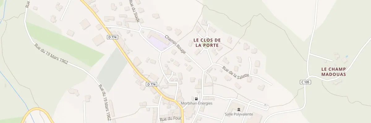 Plan du 3 Che Rouge à Limerzel