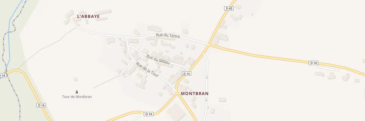 Plan du 6 Rue du Milieu Montbran à Pléboulle