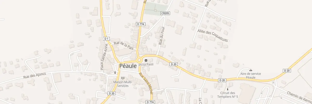 Plan du 7 Rue du Stade à Péaule