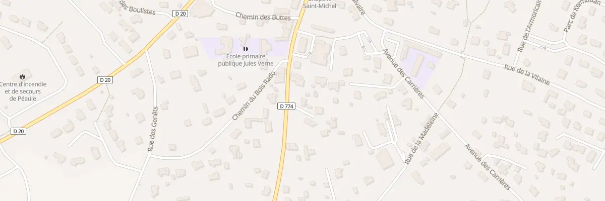 Plan du 29 Rue St Michel à Péaule