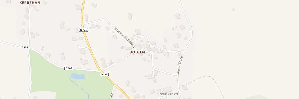 Plan du 5285 Bodien à Limerzel