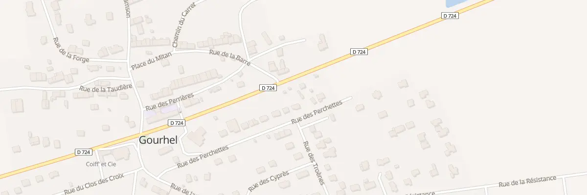 Plan du 19 Rue des Perchettes à Gourhel