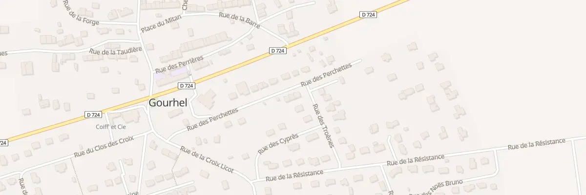 Plan du 12 Rue des Perchettes à Gourhel