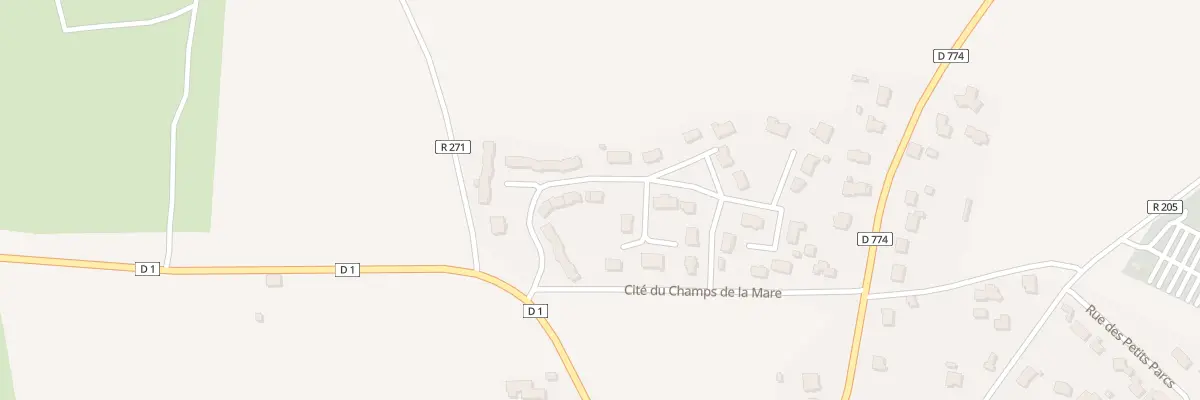 Plan du 48 Cite du Champ de la Mare à Péaule