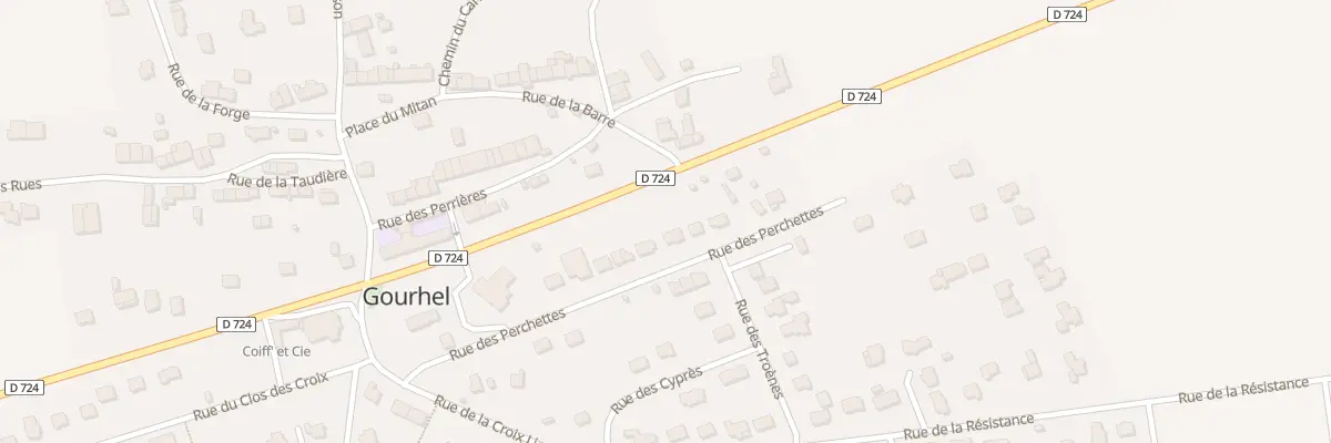 Plan du 15 Rue des Perchettes à Gourhel