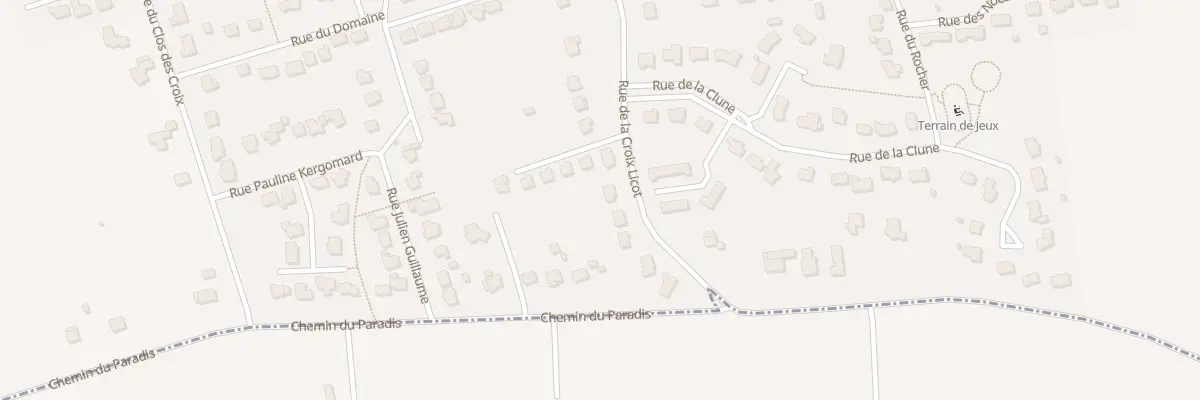 Plan du 16 Rue de la Croix Licot à Gourhel