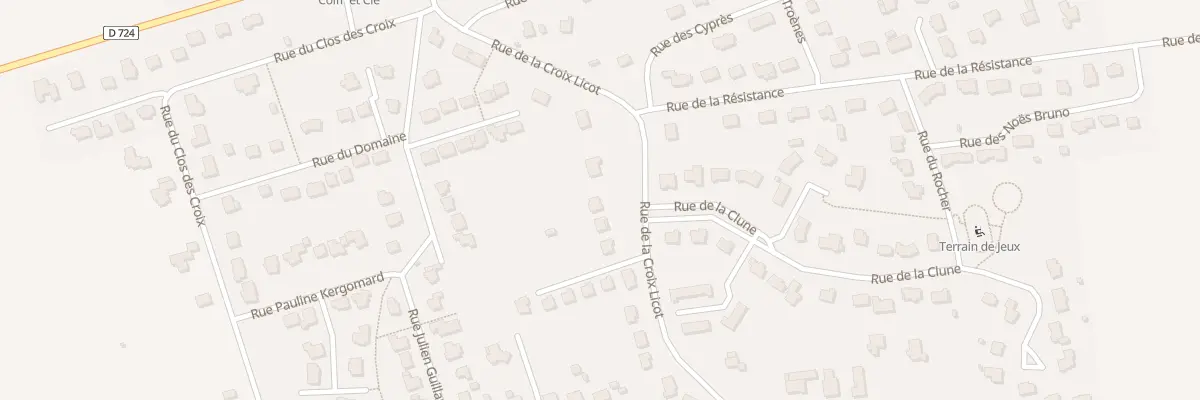 Plan du 8 Rue de la Croix Licot à Gourhel