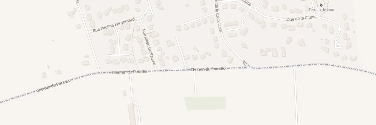 Plan du 21 Che du Paradis à Gourhel