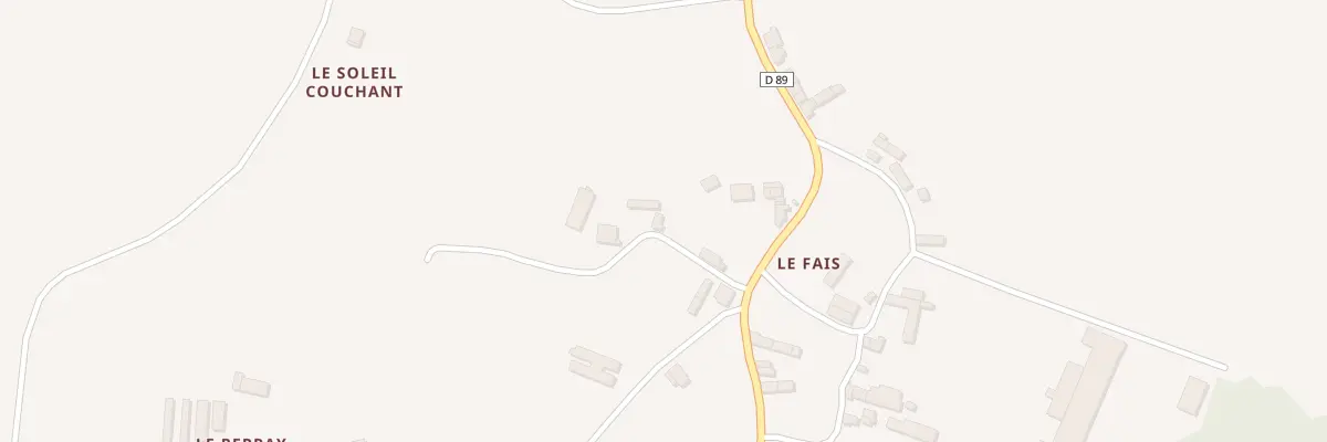 Plan du 8 Le Fais à Hénanbihen