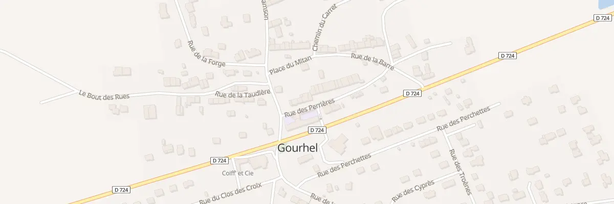Plan du 7 Rue des Perrières à Gourhel
