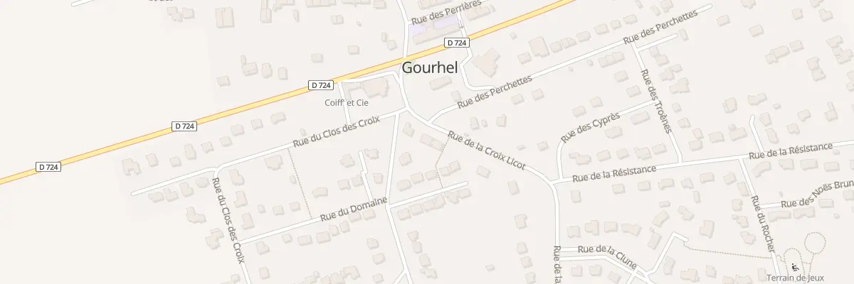 Plan du 6 Rue des Courtis à Gourhel