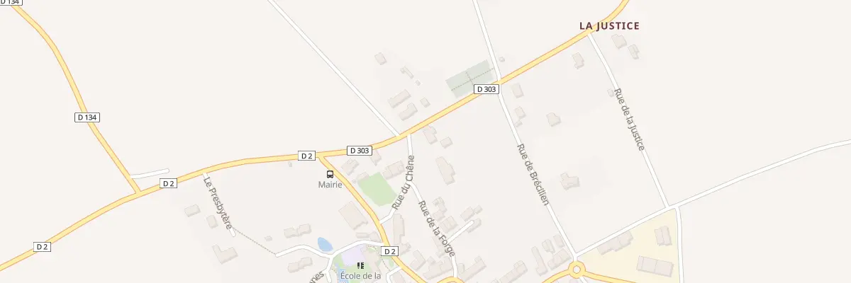 Plan du 4 Rue du Chêne à Saint-Brieuc-de-Mauron