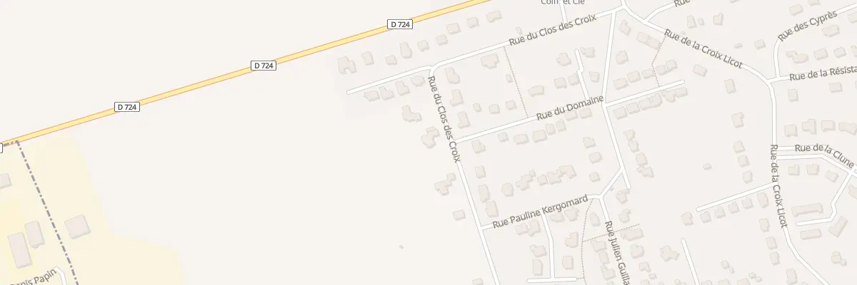 Plan du 14 Rue du Clos des Croix à Gourhel