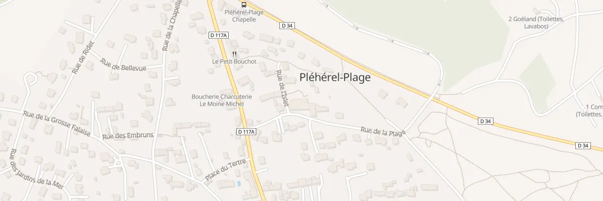 Plan du 7 Rue de la Plage à Fréhel