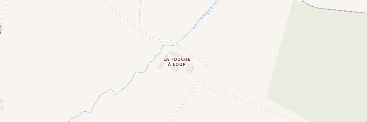 Plan du 2 La Touche à Loup à Saint-Denoual