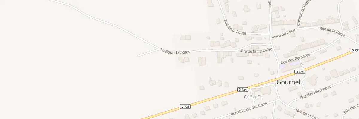 Plan du 7 Le Bout des Rues à Gourhel