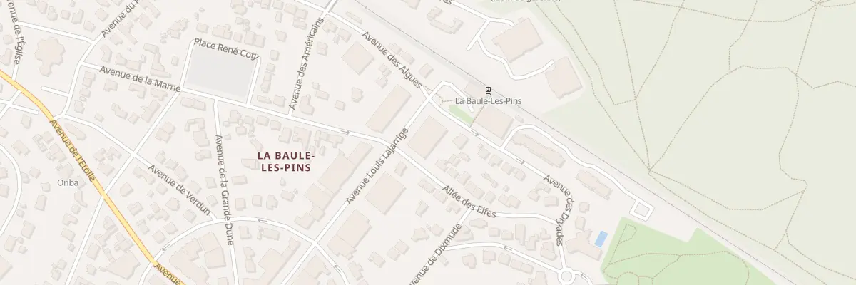 Plan du 70 Av Louis Lajarrige à La Baule-Escoublac