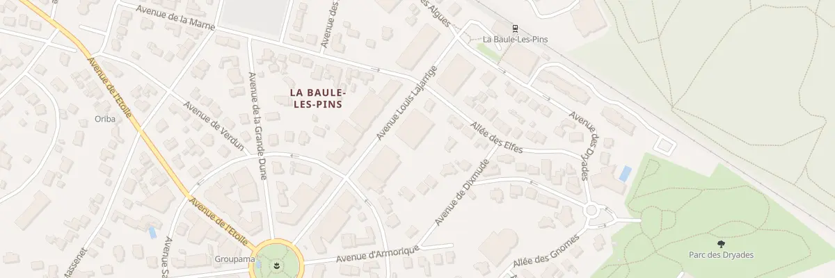 Plan du 66 Av Louis Lajarrige à La Baule-Escoublac