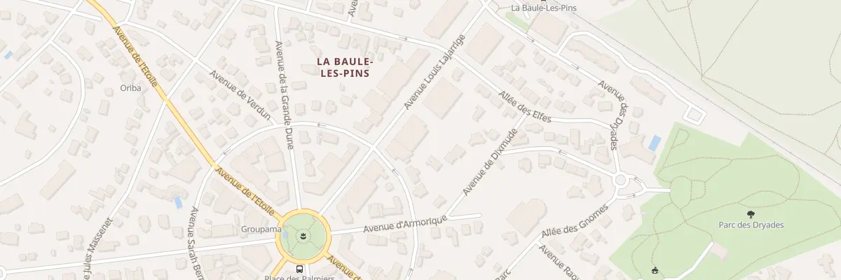 Plan du 64 Av Louis Lajarrige à La Baule-Escoublac