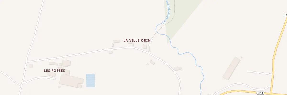 Plan du 14 La Ville Orin à Hénanbihen