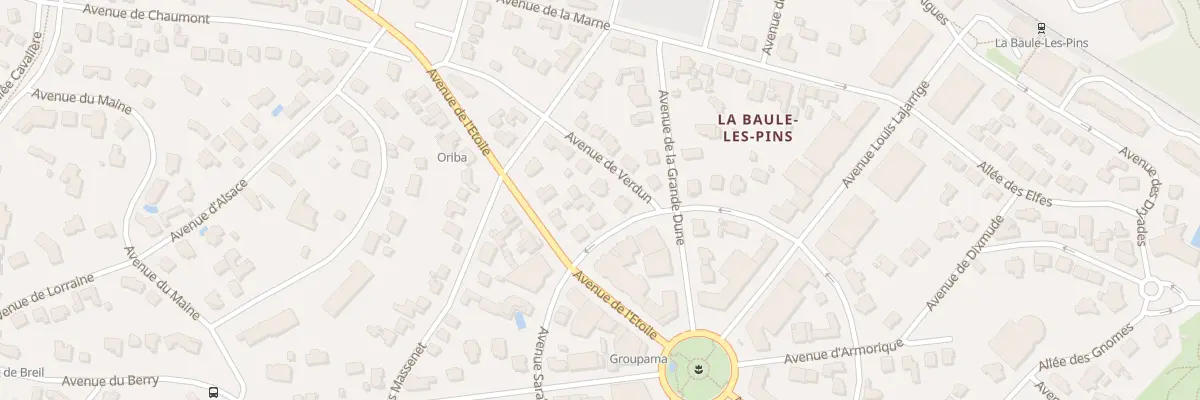 Plan du 14 Av de Verdun à La Baule-Escoublac