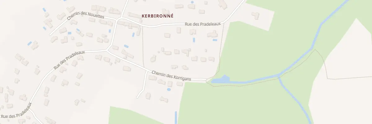 Plan du 9 Che des Korrigans-Kerbironne à Guérande