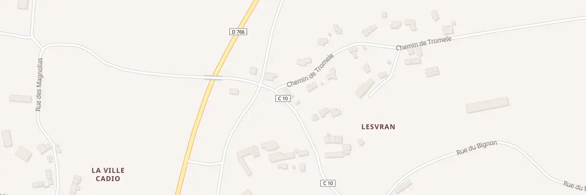 Plan du 5714 Lesvran à Loyat
