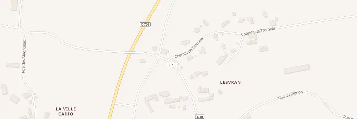 Plan du 2 Che de Tromele à Loyat
